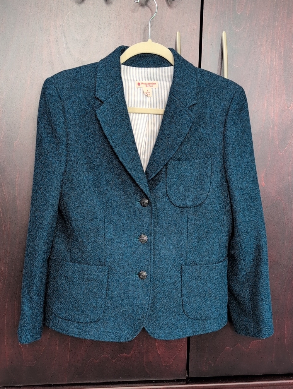 Brooks Brothers Women's Teal Wool Blazer 6/8